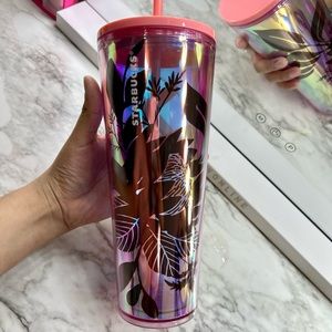 Starbucks Pink Floral Tumbler